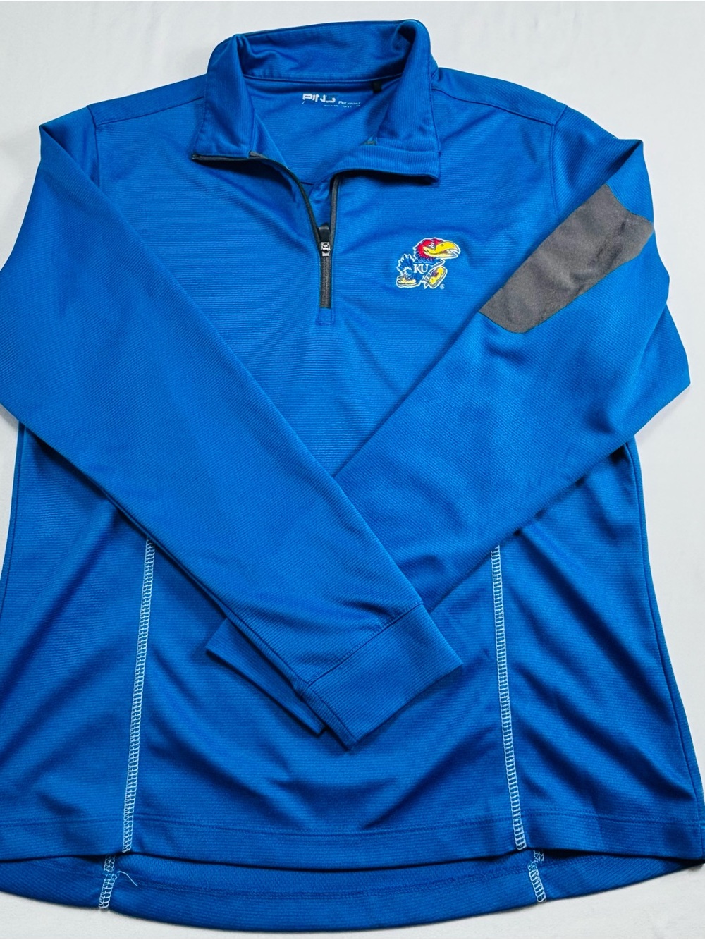 Kansas Jayhawks Blue Quarter-Zip Pullover